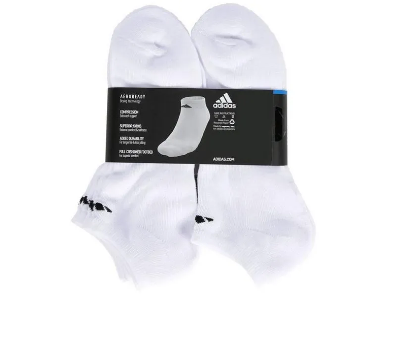 Adidas 6 Pair Men's Cushioned No Show Socks