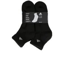Adidas 6 Pair Men's Cushioned Quarter Socks