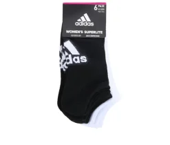 Adidas 6p Women's Superlite Badge No Show Socks