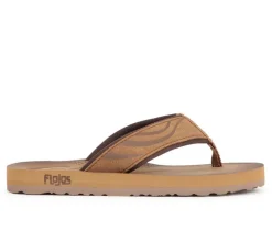 Boys' Flojos Little Kid & Big Kid Cuero Debossed Thong Strap Sandals
