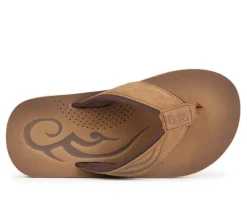 Boys' Flojos Little Kid & Big Kid Cuero Debossed Thong Strap Sandals
