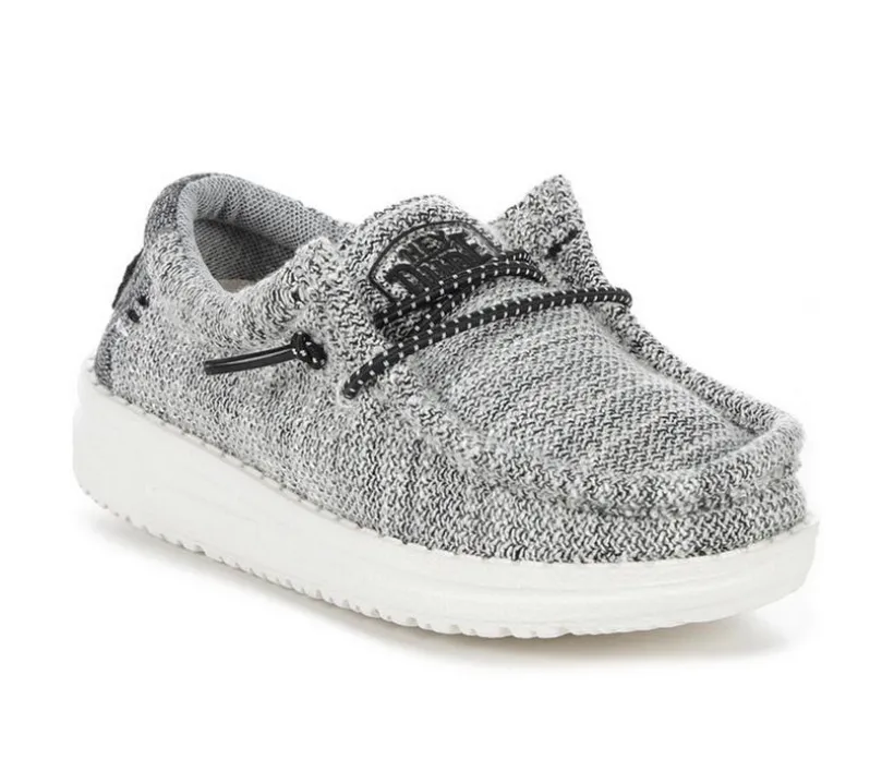 Boys' HEYDUDE Toddler Wally Youth Stretch Casual Shoes