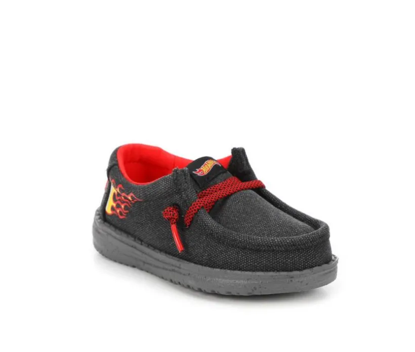 Boys' HEYDUDE Toddler Wally Hot Wheels Casual Shoes