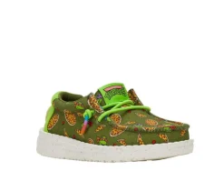 Boys' HEYDUDE Toddler Wally TMNT Pizza Casual Shoes