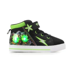 Boys' Nickelodeon Toddler TMNT Lighted Mid Top 2 Light-Up Sneakers