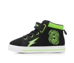 Boys' Nickelodeon Toddler TMNT Lighted Mid Top 2 Light-Up Sneakers