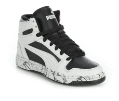 Boys' Puma Big Kid Rebound Lay Up Mid Marble Basketball Sneakers