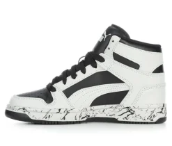 Boys' Puma Big Kid Rebound Lay Up Mid Marble Basketball Sneakers