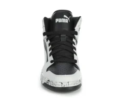 Boys' Puma Big Kid Rebound Lay Up Mid Marble Basketball Sneakers