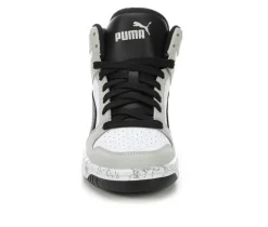 Boys' Puma Big Kid Rebound Lay Up Mid Marble Basketball Sneakers