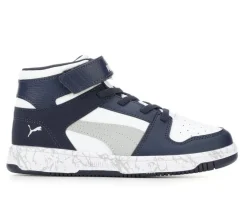 Boys' Puma Little Kid & Big Kid Rebound Layup Mid Marble Sneakers