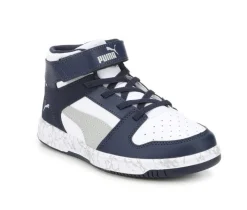 Boys' Puma Little Kid & Big Kid Rebound Layup Mid Marble Sneakers