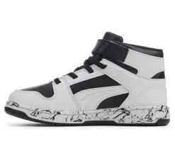 Boys' Puma Little Kid & Big Kid Rebound Layup Mid Marble Sneakers