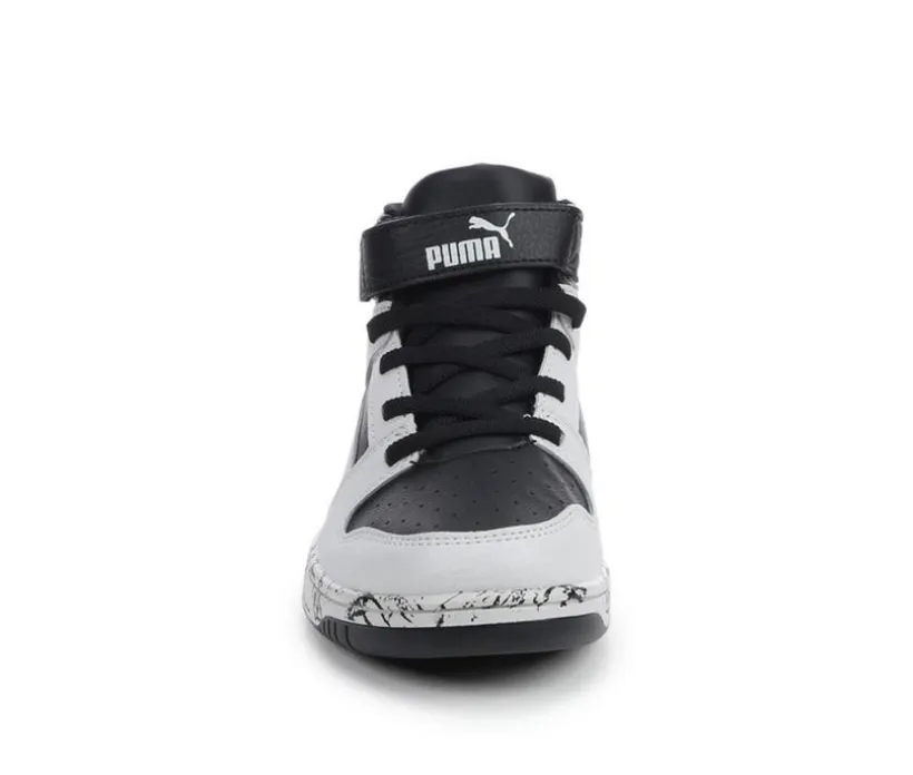 Boys' Puma Little Kid & Big Kid Rebound Layup Mid Marble Sneakers