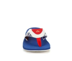 Boys' Reef Little Kid & Big Kid Fanning Red White Blue Sandals