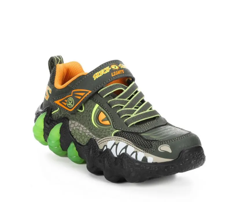 Boys' Skechers Little Kid & Big Kid Skech-O-Saurus Dinosaur Light-Up Sneakers