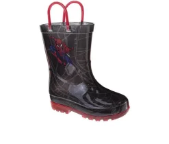 Boys' Spiderman Spider Sense Toddler & Little Kid Spiderman Rianboots Rain Boots