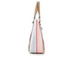 Bueno Of California 2 Tone PVC Print Handbag