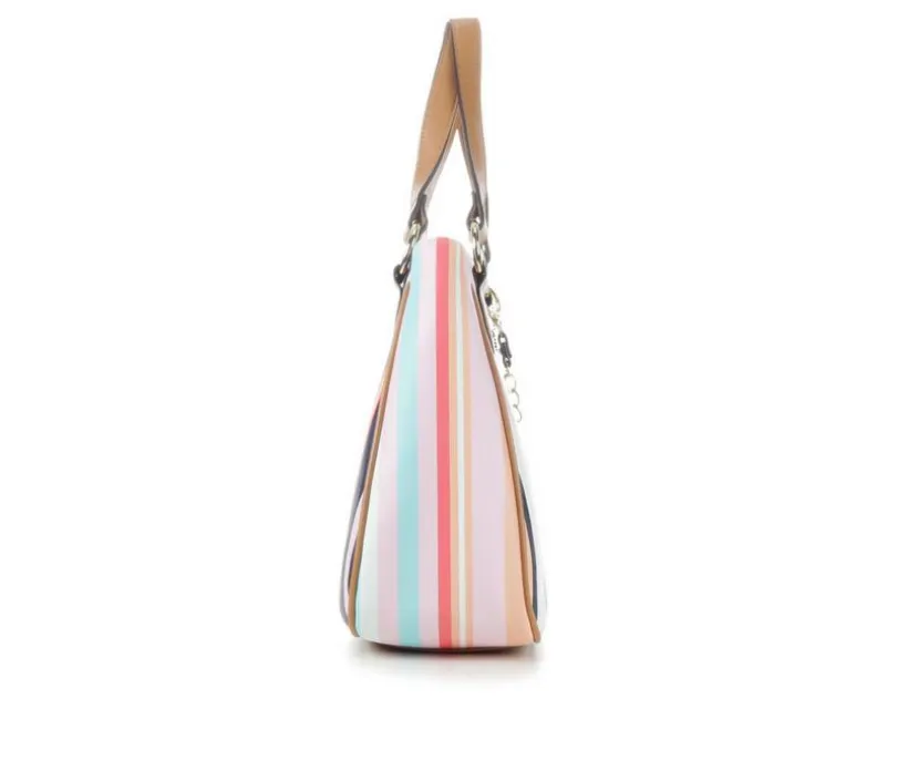 Bueno Of California 2 Tone PVC Print Handbag