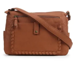 Bueno Of California Bueno of California Elephant Whip Stitch Handbag