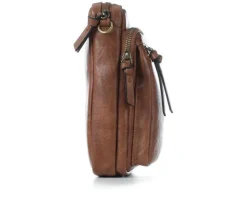 Bueno Of California Glazed Parchment Crossbody Handbag