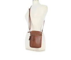 Bueno Of California Glazed Parchment Crossbody Handbag