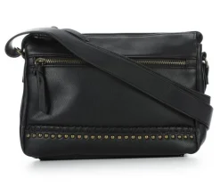 Bueno Of California PVC Dome Studs Crossbody Handbag