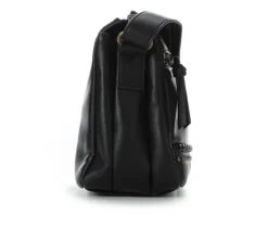 Bueno Of California PVC Dome Studs Crossbody Handbag