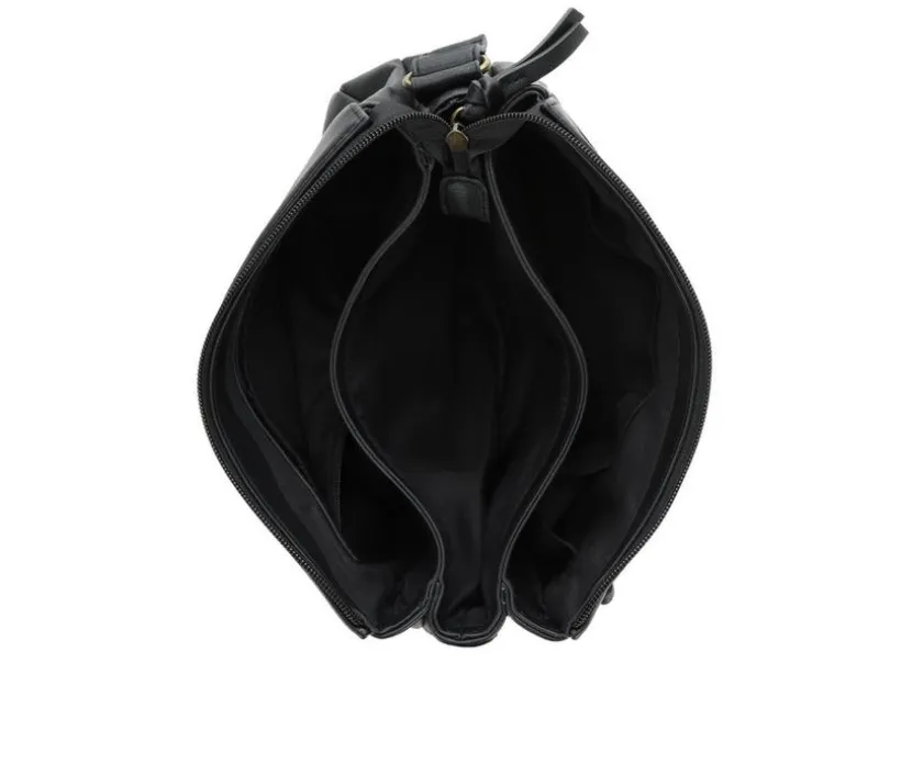 Bueno Of California PVC Dome Studs Crossbody Handbag