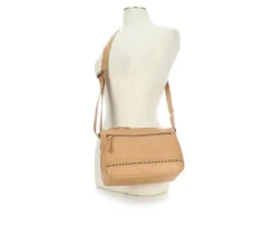 Bueno Of California PVC Dome Studs Crossbody Handbag