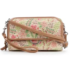 Bueno Of California Straw Wallet on a String Handbag