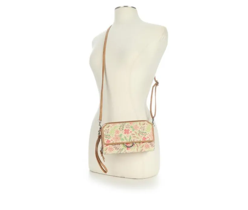 Bueno Of California Straw Wallet on a String Handbag