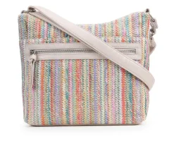 Bueno Of California Straw Top Zip Handbag Handbag