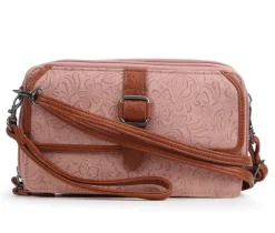 Bueno Of California Toiled Wallet on a String Crossbody Bag