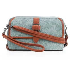 Bueno Of California Toiled Wallet on a String Crossbody Bag