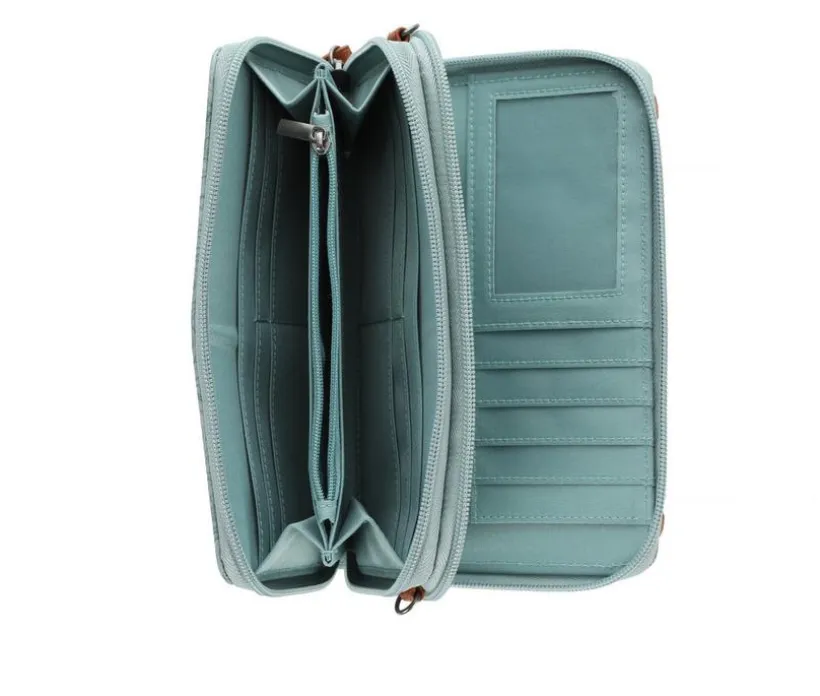 Bueno Of California Toiled Wallet on a String Crossbody Bag