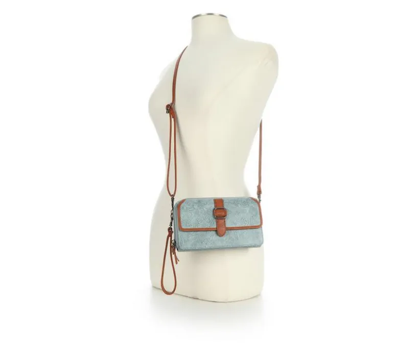 Bueno Of California Toiled Wallet on a String Crossbody Bag