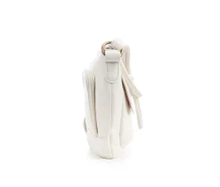 Bueno Of California Waxy Croc Flap Crossbody Handbag