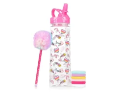 Capelli New York Water Bottle and Hair Accessories Set