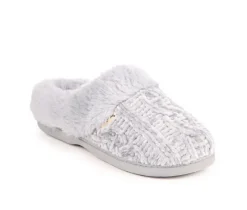 Dearfoams Cable Knit Chenille Slippers