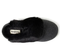 Dearfoams Dahlia Rib Knit Scuff Slippers