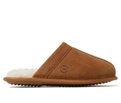 Dearfoams Kirk Suede Scuff Slippers