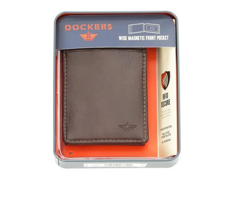 Dockers Accessories RFID Front Pocket Wide Magnetic Wallet