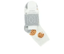 FireSide 1- Pair Womens Crew w/ Coffee Sweater