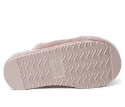 Fireside by Dearfoams Women's Shelly Beach Shearling Scuff Slippers