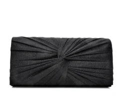 Four Seasons Handbags Large Metallic Evening Clutch