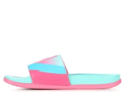 Girls' Adidas Little Kid & Big Kid Adilette Comfort Messi Sport Slides