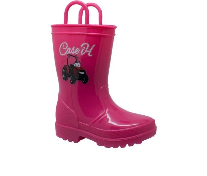 Girls' Case IH Little Kid PVC Light-Up Rain Boots