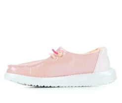 Girls' HEYDUDE Little Kid & Big Kid Wendy Iridescent Sparkle Casual Shoes