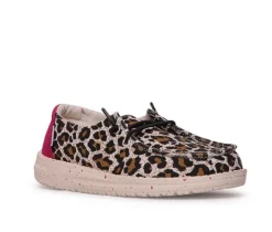 Girls' HEYDUDE Little Kid & Big Kid Wendy Youth Cheetah Casual Shoes